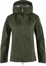 Fjällräven Keb Eco-Shell Jacket W Deep Forest XS Outdorová bunda