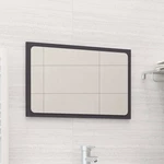 Bathroom Mirror Gray 23.6"x0.6"x14.6" Chipboard