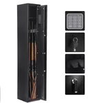 3 Long Gun Cabinet,Quick Access Gun Safes for Home Guns and Pistols , Electronic Gun Security Cabinet with Numeric Keypa