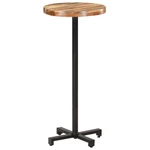 Bar Table Round Ø19.7"x43.3" Solid Acacia Wood