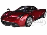 Pagani Huayra Red Metallic with Chrome Wheels 1/24 Diecast Model Car by Motormax
