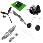 Original Eachine Spitfire 400mm Mini Airplane RC Spare Parts Accessories Propeller Receiver Landing Gear Gearbox Fuselag