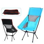 Outdoor Camping Chair Oxford Cloth Portable Folding Lengthen Camping Ultralight Chair Seat for Fishing Picnic BBQ Beach