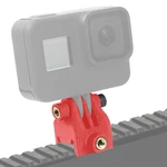 For GOPRO/EKEN Action Camera Mount Guide Lead Rail Adapter Slide Way Clamp Holder Cold Shoe Base 3D Printed for FPV Dron