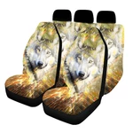 1/2/5 Seat Universal Car Seat Covers Styling Interior Accessories Automobile Seat Wolf Style Protect Cover