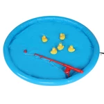 Inflatable Summer Interesting Water Playing Duck Fishing Game Pool Set Hand-eye Coordination Children Toys Outdoor Kids