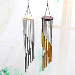 12 Pipes Metal Wind Chime Outdoor Garden Yard Bells Hanging Charm Decor Ornament for Gifts