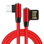 Bakeey Reversible USB Double L Bending Type C Nylon Cord Data Cable for Samsung S8 6 Oneplus