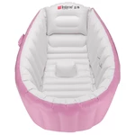 Portable Baby Inflatable Bathtub Thickening Folding Washbowl Tub-Pink/Blue