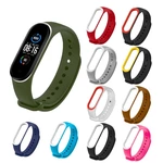 Deffrun Dual Color Silicone Watch Band Replacement Watch Strap for Xiaomi mi band 5 Non-original
