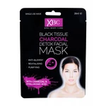 Xpel Body Care Black Tissue Charcoal Detox Facial Mask 28 ml pleťová maska pro ženy na smíšenou pleť; na mastnou pleť; na problematickou pleť s akné