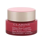 Clarins Rose Radiance 50 ml denní pleťový krém na všechny typy pleti; na dehydratovanou pleť; proti vráskám; na rozjasnění pleti