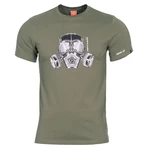 Pánské tričko Gas mask Pentagon® – Olive Green (Barva: Olive Green, Velikost: S)