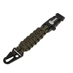 Paracord - taktická klíčenka Survival - Olive Green (Barva: Olive Green)