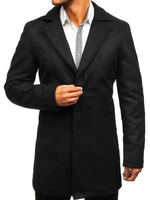 Čierny pánsky zimný kabát BOLF 5438