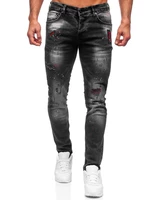 Černé pánské džíny regular fit Bolf 4014-1