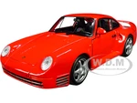 Porsche 959 Red with Silver Wheels "NEX Models" 1/24 Diecast Model Car by Welly