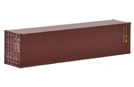 40 Container Dark Brown "WSI Premium Line" 1/50 Diecast Model by WSI Models
