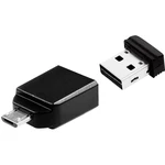 Verbatim Nano Store N GO USB pamäť pre smartphone a tablet  čierna 32 GB USB 2.0, micro USB 2.0