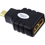Inakustik 0045218 HDMI adaptér [1x HDMI zástrčka D Micro - 1x HDMI zásuvka] čierna pozlátené kontakty