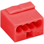 krabicová svorka tuhosť: -0.8 mm² Pólov: 4 WAGO  1 ks červená