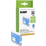 KMP Ink cartridge náhradný Brother LC1000C kompatibilná samostatný modul zelenomodrá B75C 1035,4003