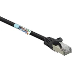 Renkforce RF-4732884 RJ45 sieťové káble, prepojovacie káble CAT 5e F/UTP 5.00 m čierna s ochranou 1 ks