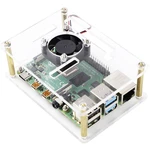 Renkforce RBP-PLC100 SBC skriňa Vhodné pre: Raspberry Pi, Banana Pi, Rock Pi vrátane aktívneho chladiča priehľadná