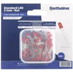 Barthelme  LED sortiment   červená guľatý 3 mm 600 mcd 30 ° 20 mA 2 V