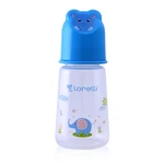 Kojenecká lahvička Lorelli 125 ML s víkem ve tvaru zvířete BLUE