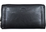Luxusní dámská kožená peněženka z pravé kůže Charro - černá