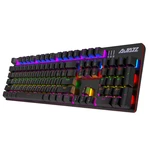 Ajazz 104 Keys Mechanical Gaming Keyboard 2.4G Dual Mode Waterproof Ergonomics Mixed Color Backlight Keyboard with Brown