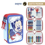 FILLED PENCIL CASE TRIPLE GIOTTO PREMIUM PVC MICKEY