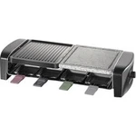 Raclette gril Severin RG 9645, 8 pánví, s lávovým kamenem, černá