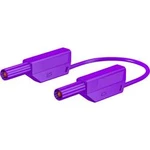 Stäubli SLK425-E/N bezpečnostní měřicí kabely [lamelová zástrčka 4 mm - lamelová zástrčka 4 mm] fialová, 25.00 cm