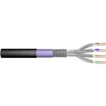 Ethernetový síťový kabel CAT 7 Digitus DK-1741-VH-1-OD, S/FTP, 4 x 2 x 0.25 mm², černá (RAL 9005), 100 m