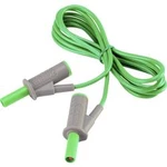 VOLTCRAFT MSB-501 bezpečnostní měřicí kabely [lamelová zástrčka 4 mm - lamelová zástrčka 4 mm] zelená, 1.50 m