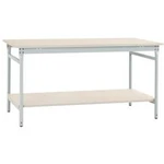 Manuflex BB5201.7035 Kompletní servírovací stolek základní stacionárně s Melamin-Platte + mezi dno, Šxhxv: 750 x 500 x 780 mm