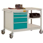 ESD-Mobile dílenském model 1 s polic, Šxhxv 1135 x 590 x 805 mm Manuflex LW1002.5021 LW1002.5021