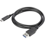 USB-C kabelový adaptér Digitus AK-990960-010-S AK-990960-010-S, 1.00 m, černá