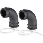 Silikonové koleno vzduchového filtru Reely, 1:8, 3,5 - 6,0 cm3, černá, 2 ks