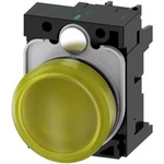 Světelný hlásič Siemens 3SU11026AA301AA0, plochý, 24 V/AC, 24 V/DC, žlutá, 1 ks