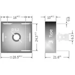 Můstkový usměrňovač B 25 3fázový Diotec DB25-08, U(RRM) 800 V, 25 A, Plast