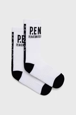 Ponožky P.E Nation dámske, biela farba
