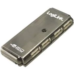 USB 2.0 hub LogiLink UH0001A UH0001A, 4 porty, 90 mm, šedá