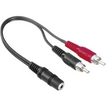 Cinch / jack audio Y adaptér Hama 48920, černá