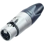 XLR kabelová zásuvka Neutrik NC3FXX, rovná, 3pól., 3,5 - 8 mm, stříbrná
