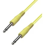 Instrumentální kabel s pogumováním JACK 6,3 mm Paccs, 4 m, žlutý