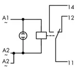 Reléový modul WAGO 789-508, 230 V/AC, 12 A, 1 přepínací kontakt