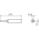 Pájecí hrot Weller WXP 65 XNT 6, 1,6 mm